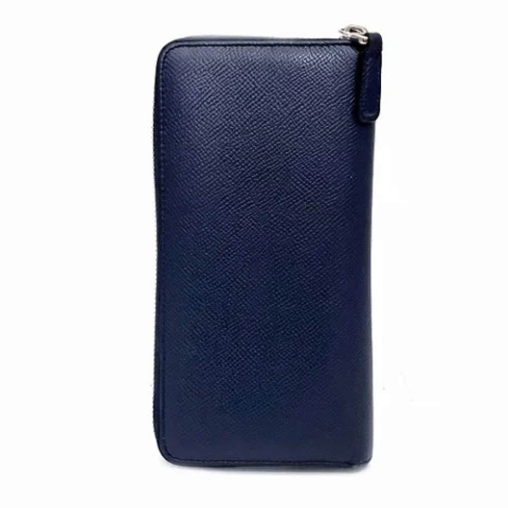 Dunhill Pre-owned Leather wallets Blue Dames