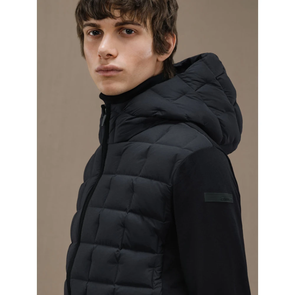 RRD Katoenen Eend Hood Gebreid Jack Zwart Black Heren