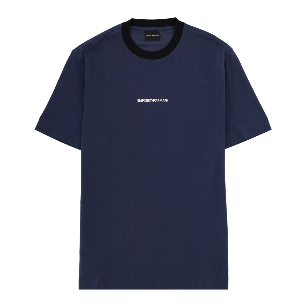 Emporio Armani Hombre Azul Camisetas, Talla: S