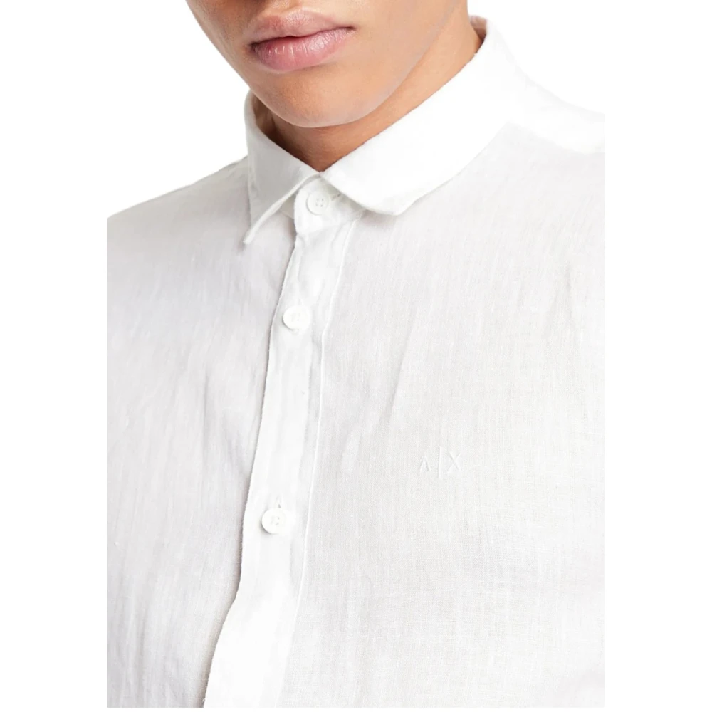 Emporio Armani Illusion Shirt 8Nzc50 Zncfz White Heren
