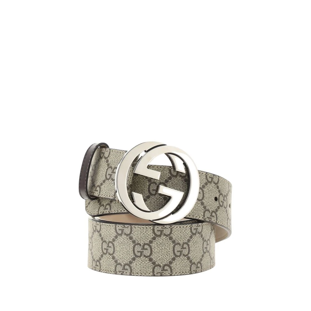 Gucci Men's Beige Iconic Gg Supreme Belt