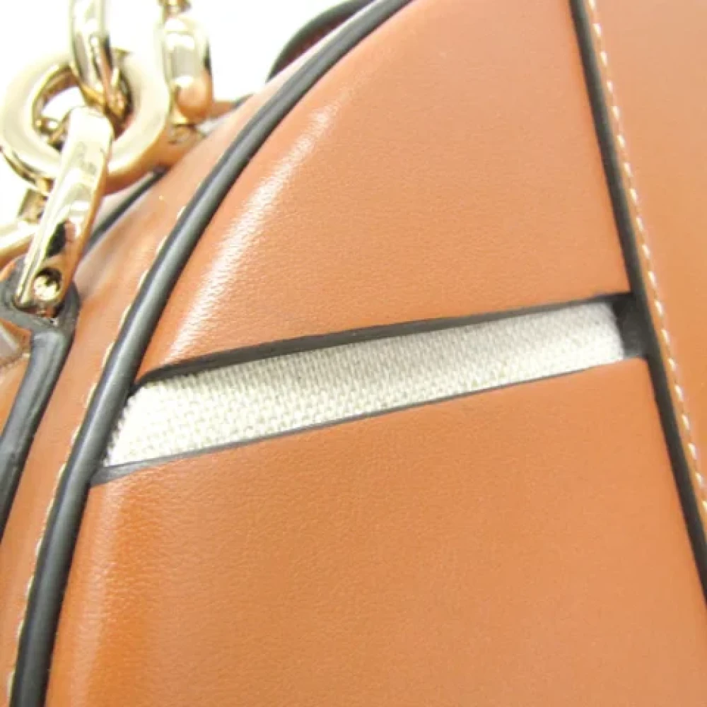 Salvatore Ferragamo Pre-owned Leather handbags Brown Dames
