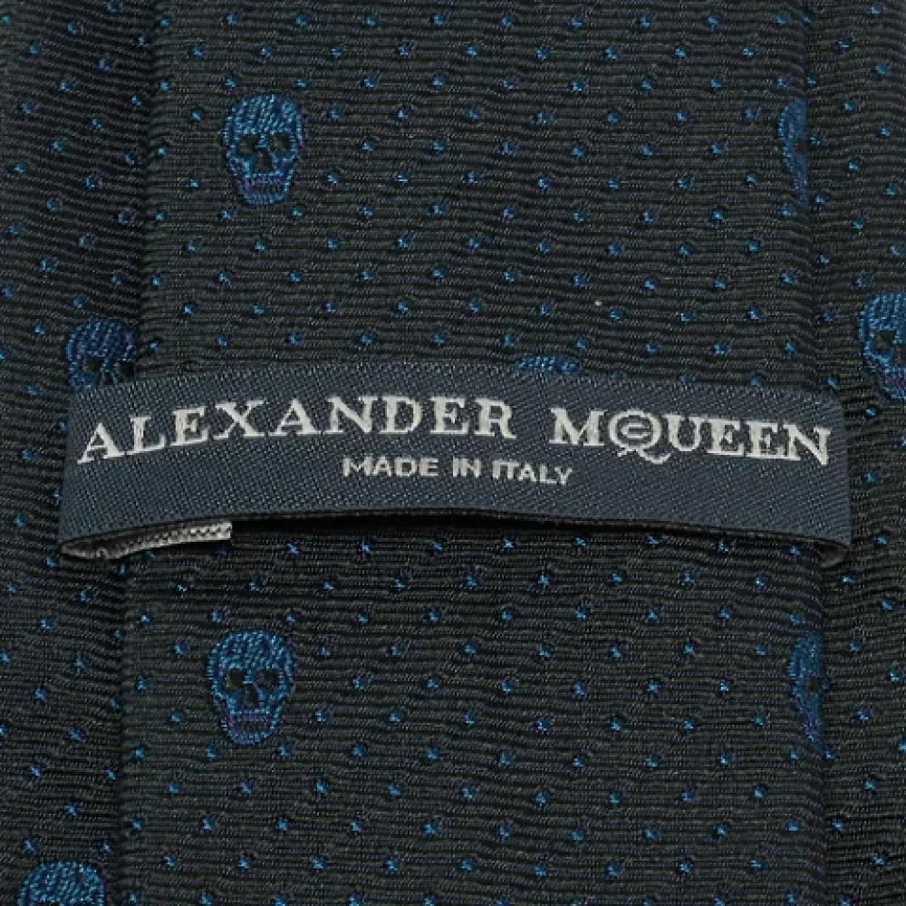 Alexander McQueen Pre-owned Silk home-office Blue Heren