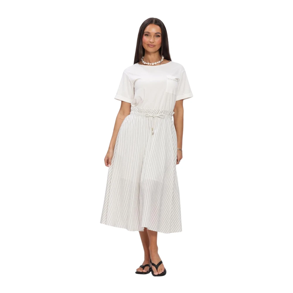 Liu Jo Femme Beige Robes, Taille: 44 Fr Abito Ts Nav Robe Midi