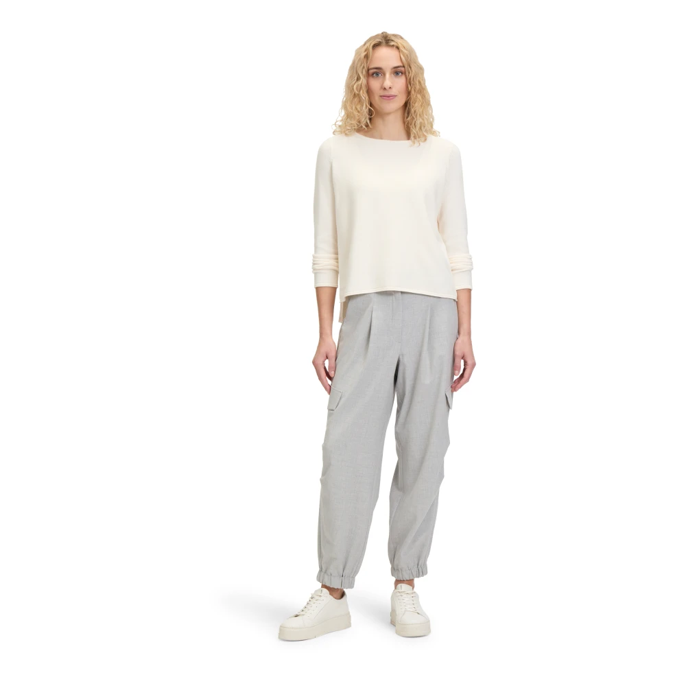Betty Barclay Cargo broek met relaxte pasvorm Gray Dames