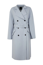 WOOL DOUBLE BREASTED BELTED COAT