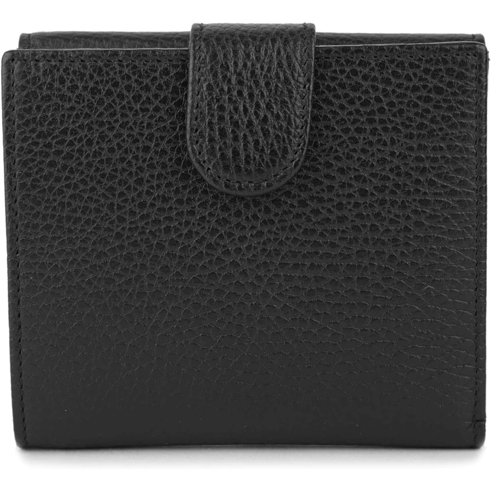 Gucci Interlock GG Bifold leren portemonnee Black Dames