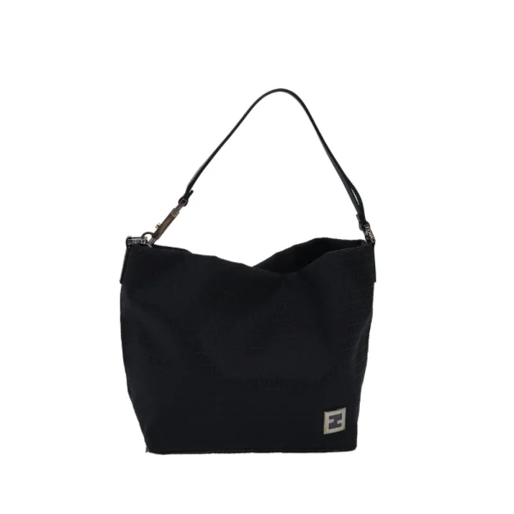 Fendi Vintage Pre-owned Canvas handbags Black Dames