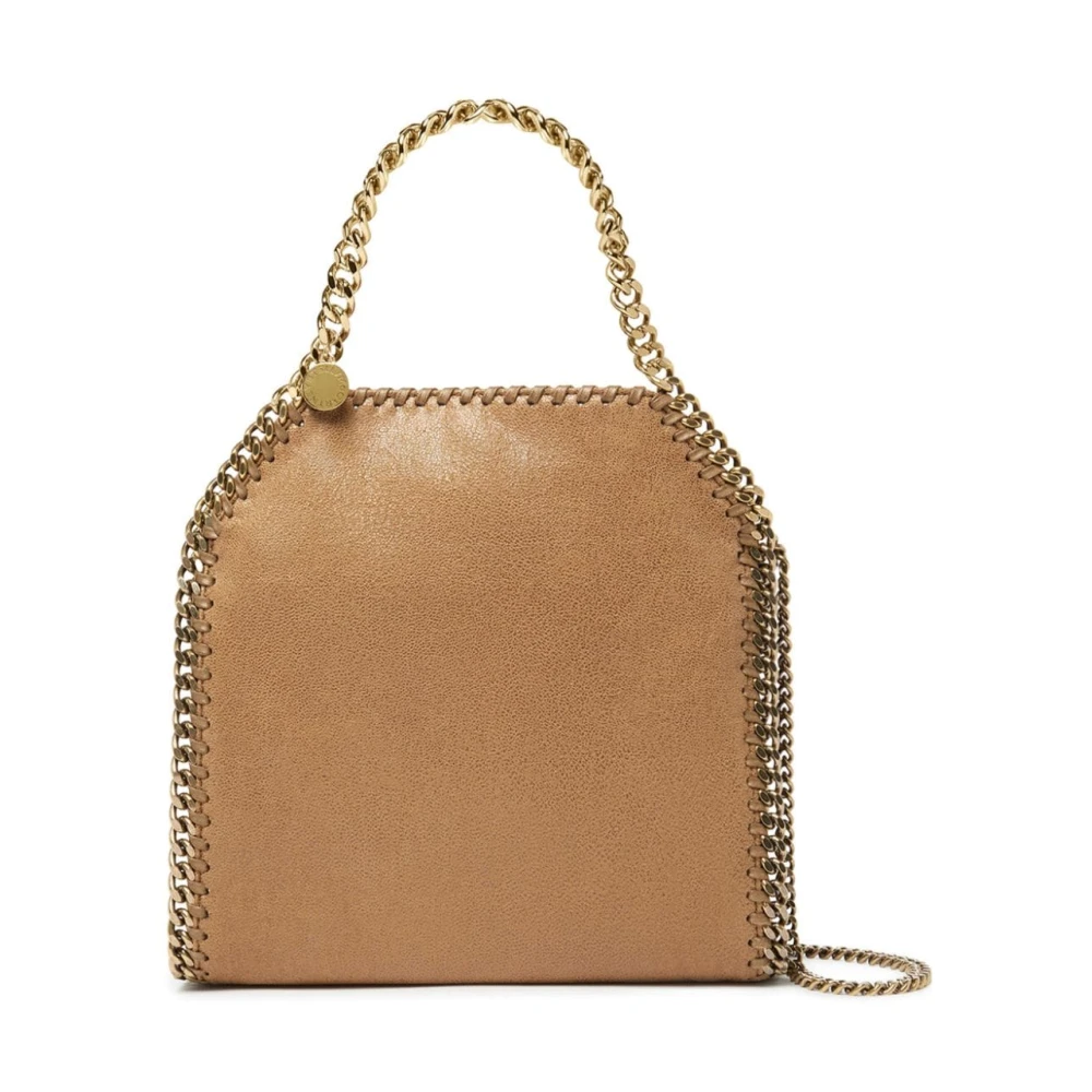 Stella Mccartney Beige Handtas met Kettingbanden Beige Dames
