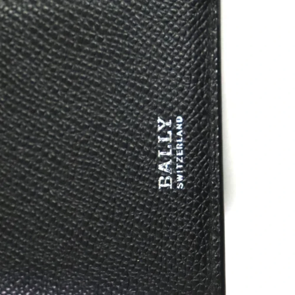 Bally Pre-owned Leather wallets Black Heren