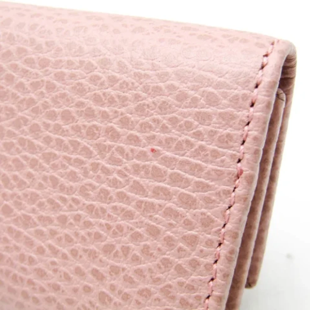 Gucci Vintage Pre-owned Leather key-holders Pink Dames