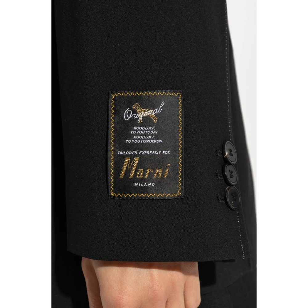 Marni Blazer met open revers Black Dames