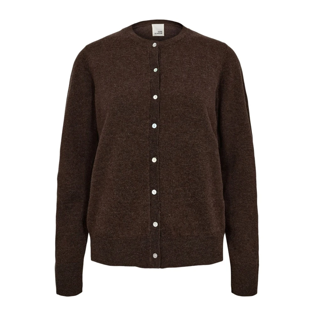 Sofie Schnoor Brown Cardigans - Female - Cardigans - Xs - Knitwear