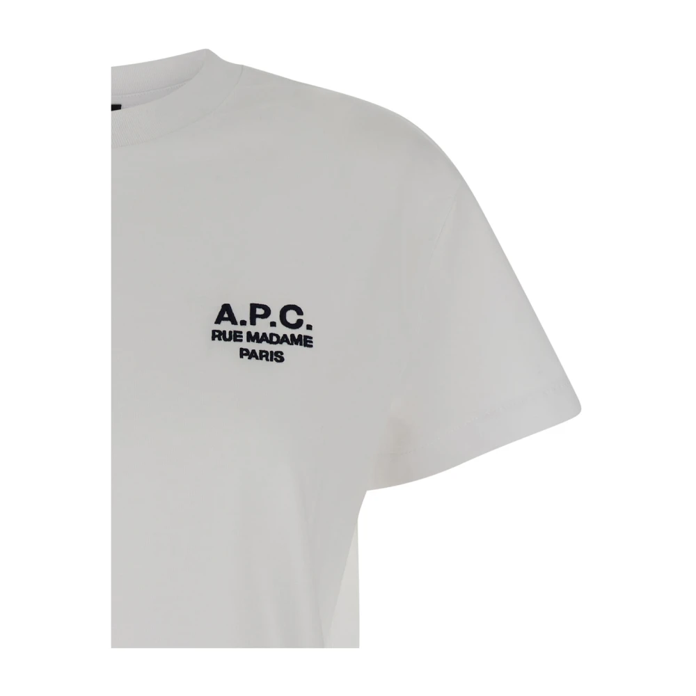 A.p.c. Witte Box T-shirt Rue Madame White Dames