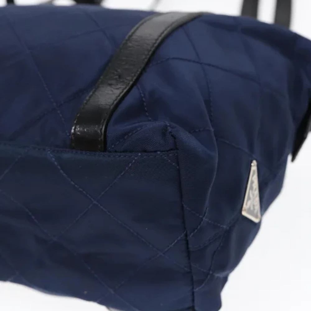 Prada Vintage Pre-owned Fabric prada-bags Blue Dames