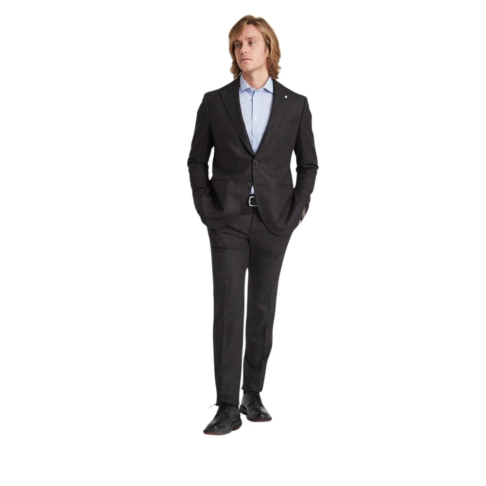 Suits > Suit Sets > Single Breasted Suits - - Luigi Bianchi Mantova - Modalova