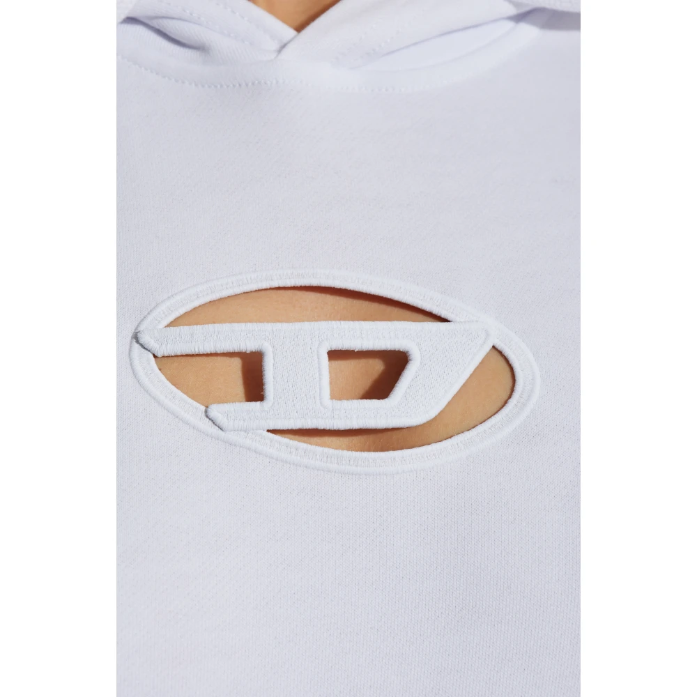 Diesel Sweatshirt F-Slimmy-Hood-Od White Dames