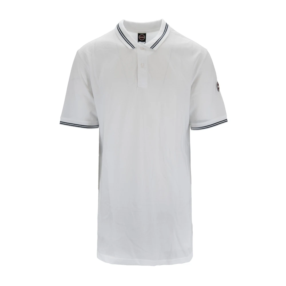 Colmar Herr Button Polo Skjorta White, Herr