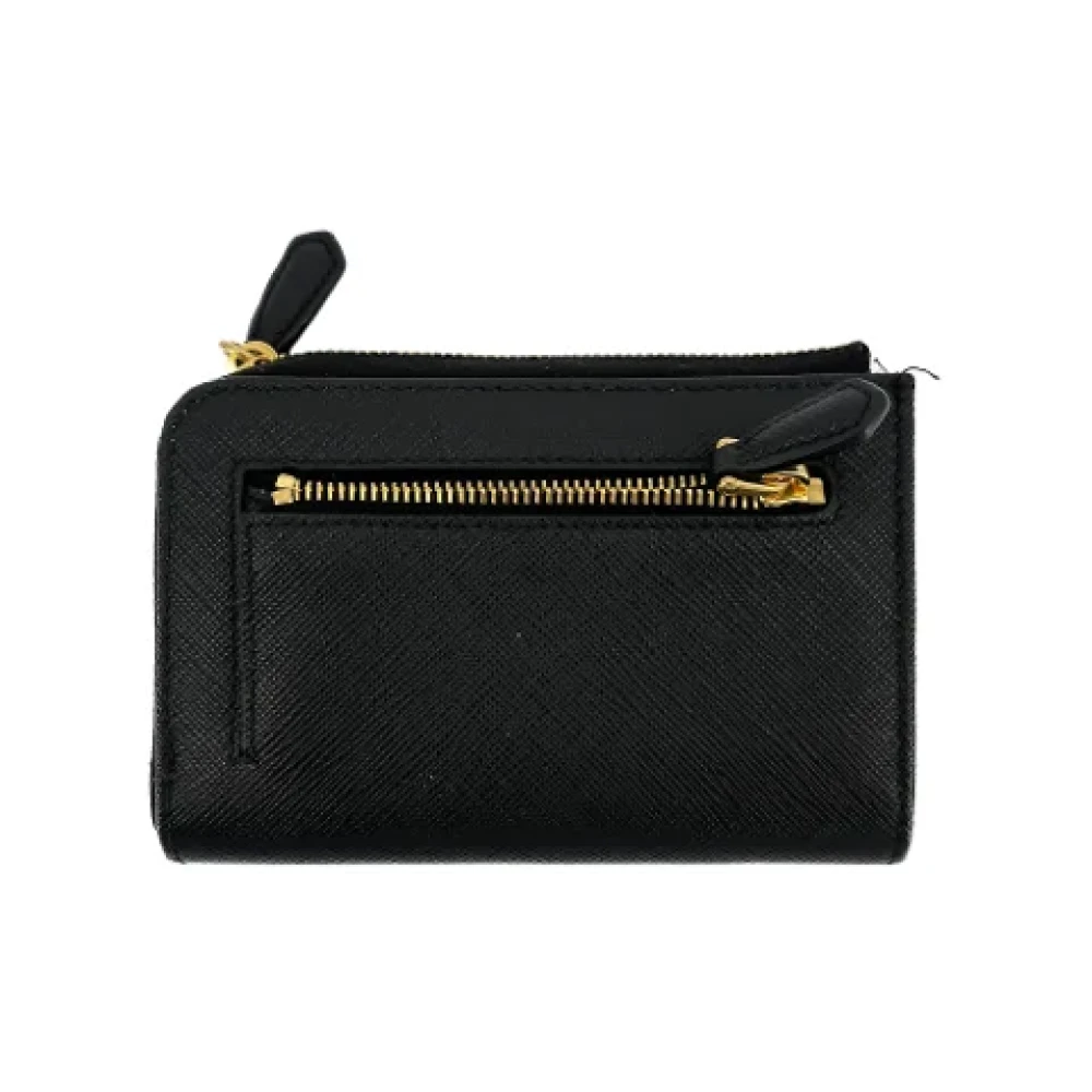 Prada Vintage Pre-owned Leather wallets Black Dames