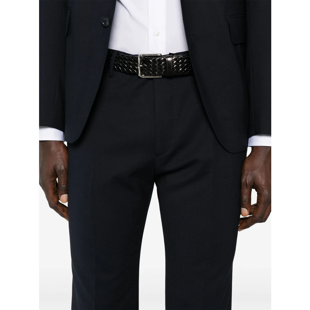 Tagliatore Navy Blue Wool Suit Dress Blue Heren