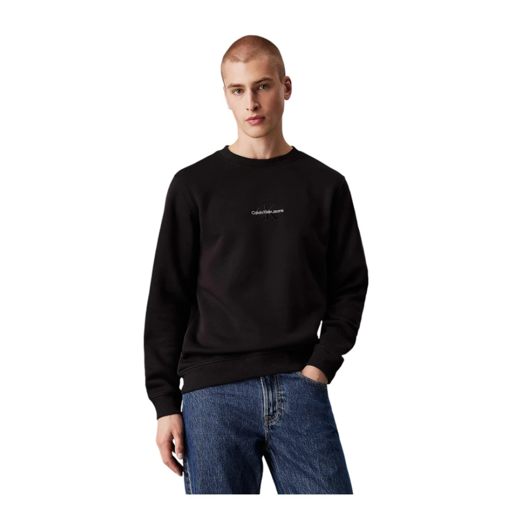 Calvin Klein Stijlvolle Sweatshirt voor Mannen Black Heren