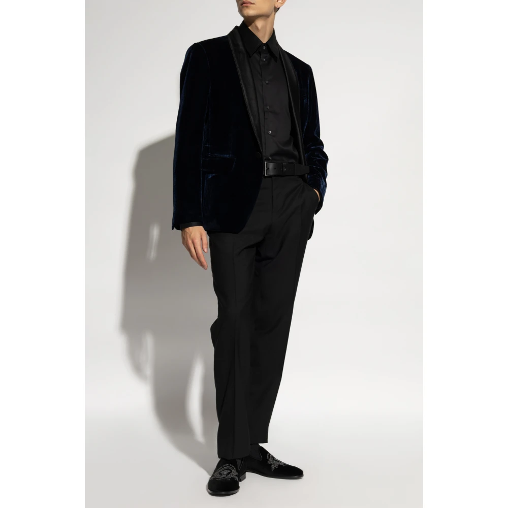 Dsquared2 Fluwelen blazer Blue Heren