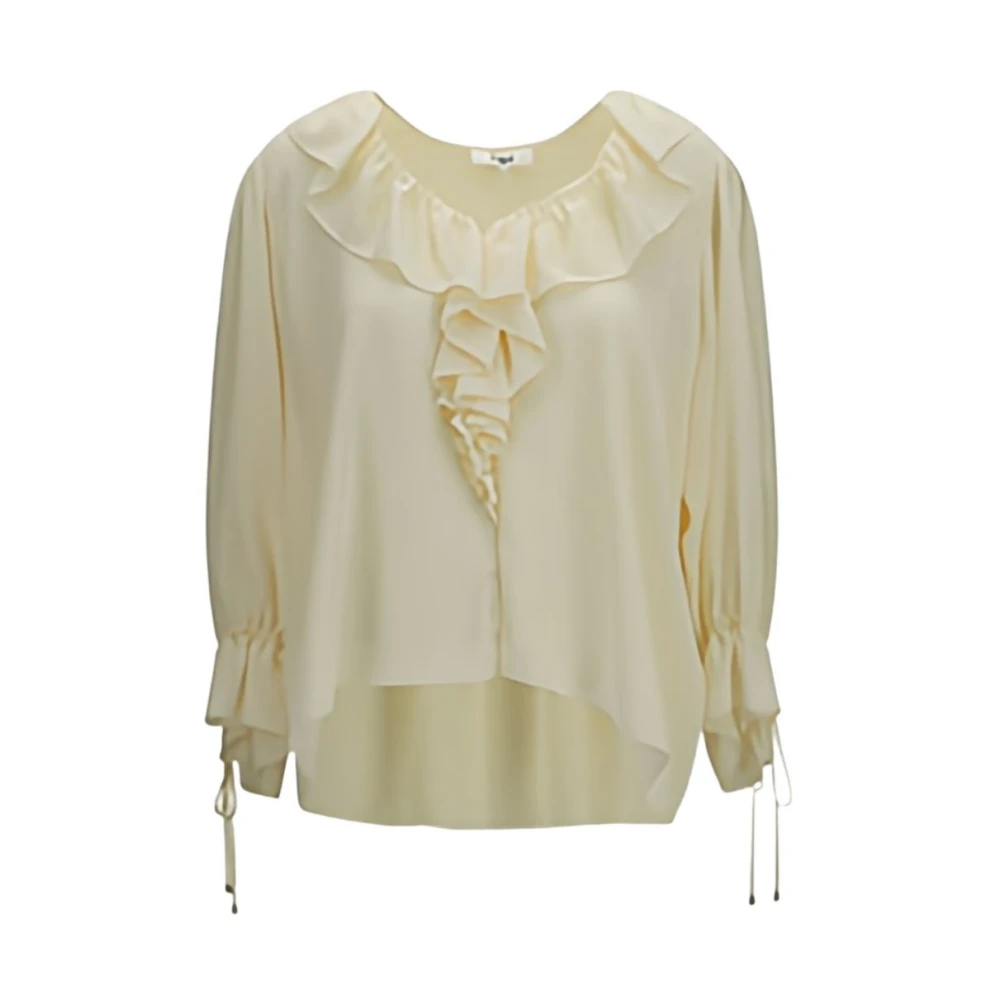 Chloé , Blouses, Female, Beige, M, Chloè Shirts