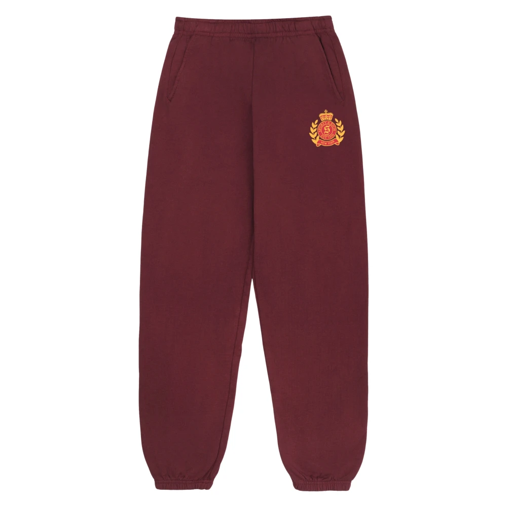 Sporty & Rich Unisex Red Ny Health Crest Joggers
