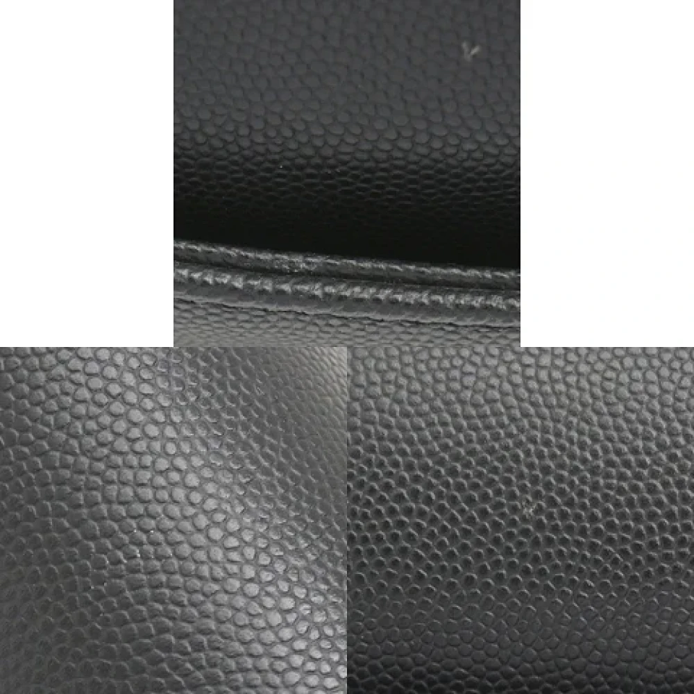 Chanel Vintage Pre-owned Leather chanel-bags Black Dames