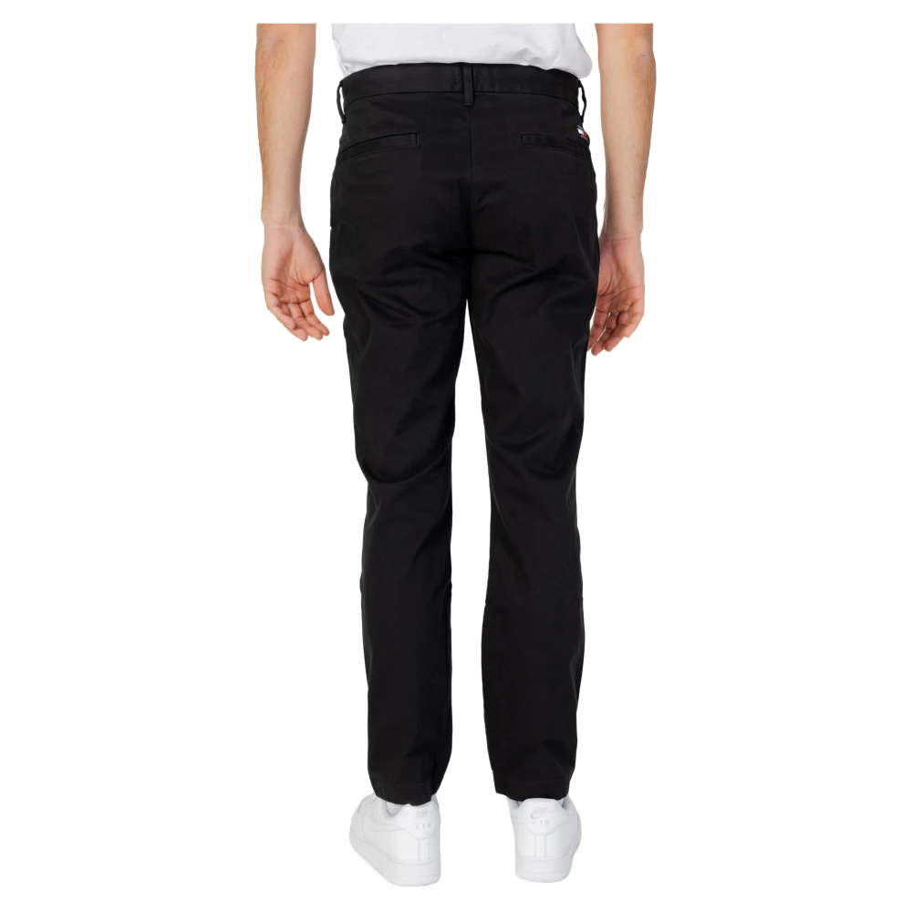 Tommy Jeans Zwarte Slim Fit Chino Broek Black Heren