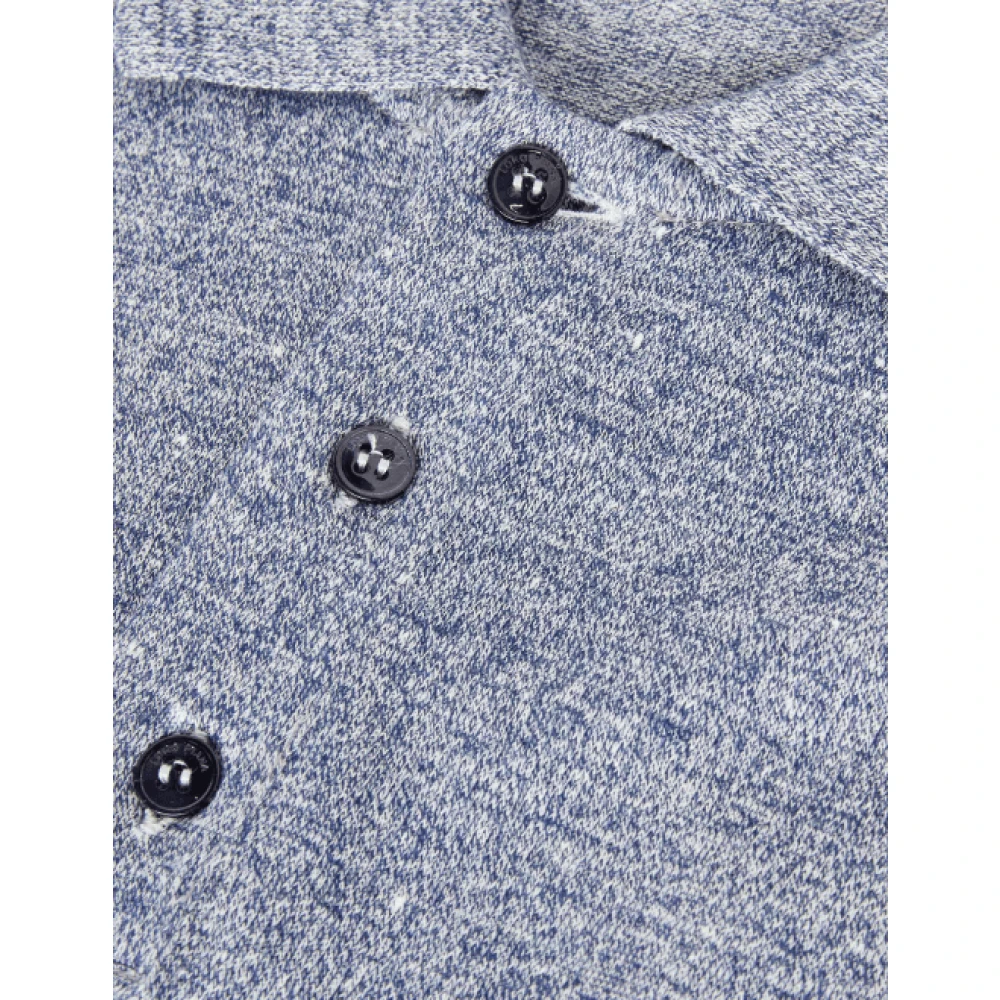 Loro Piana Blauw Oversized Polo T-shirt Katoen Tee Blue Heren