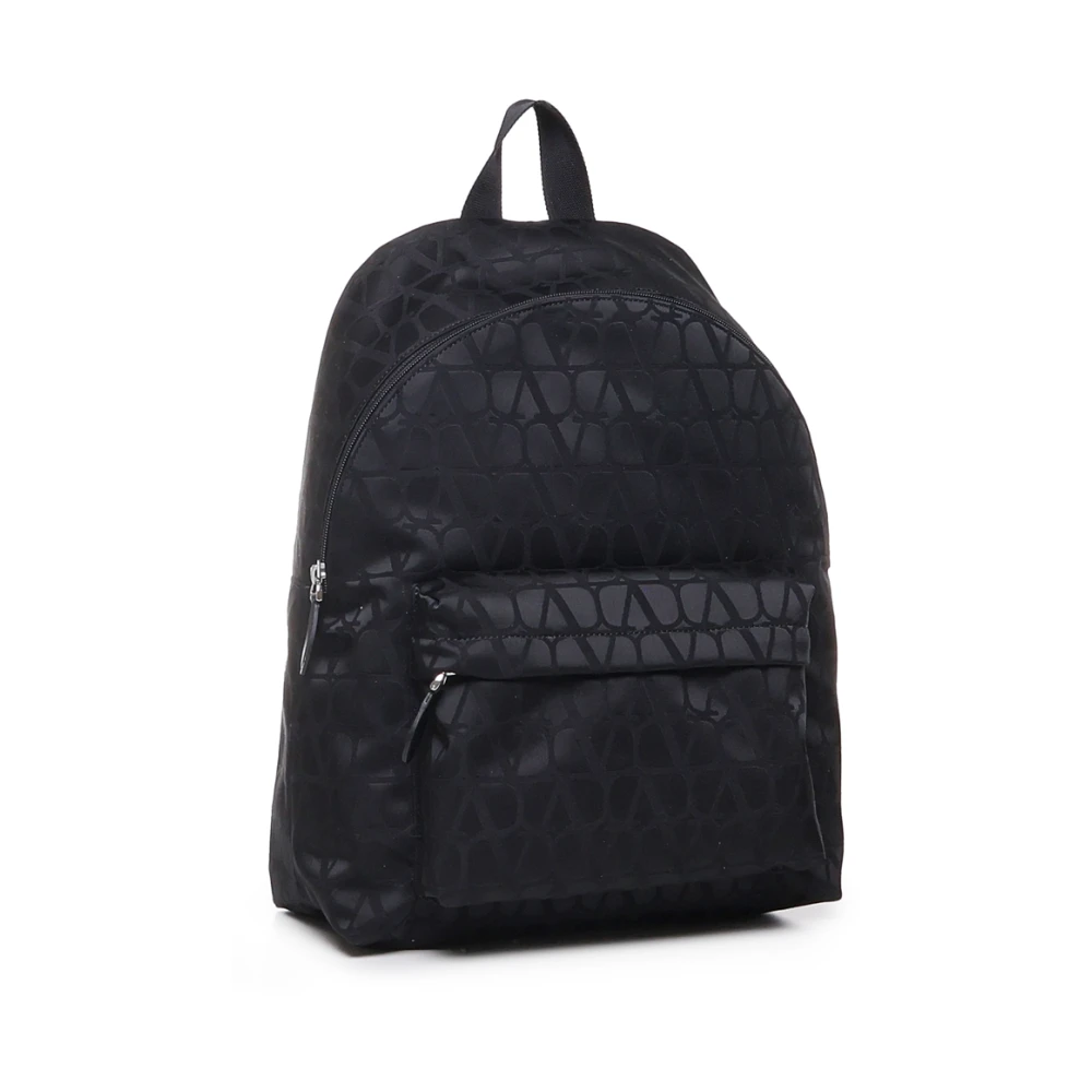 Valentino Garavani Zwarte VLogo Iconographe Rugzak Black Heren