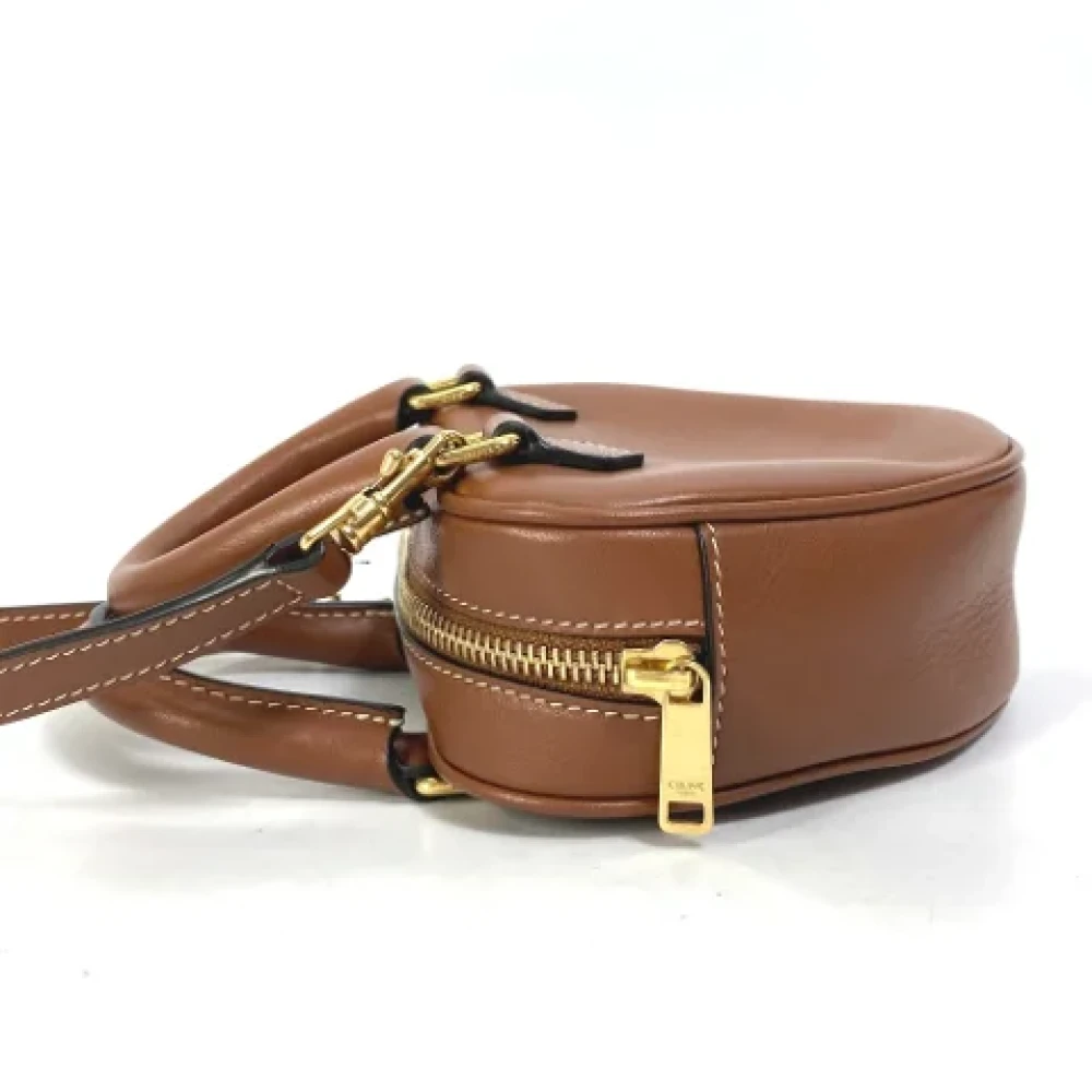 Celine Vintage Pre-owned Leather shoulder-bags Brown Dames
