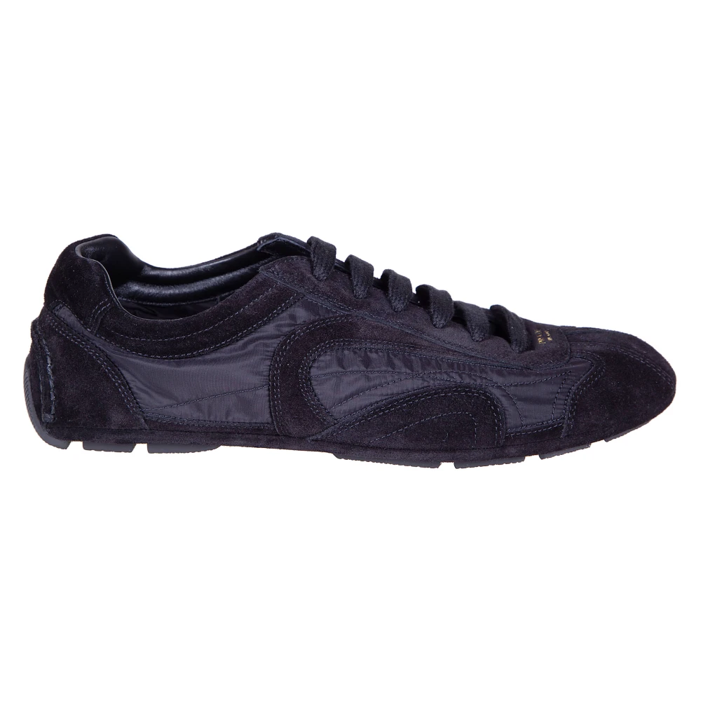 Prada Black Montecarlo Re-Edition 2005 Trainers - Male - Sneakers - 8 Uk - Shoes