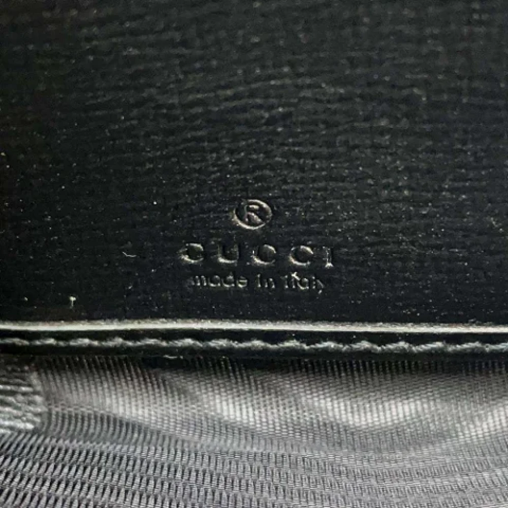 Gucci Vintage Pre-owned Leather wallets Black Dames