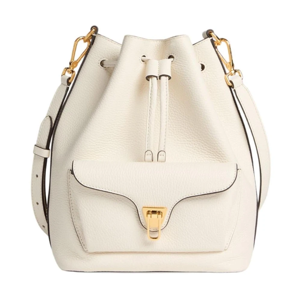 Coccinelle Women's White Bucket Bags, One Size, Beat Generation Bucket Bag