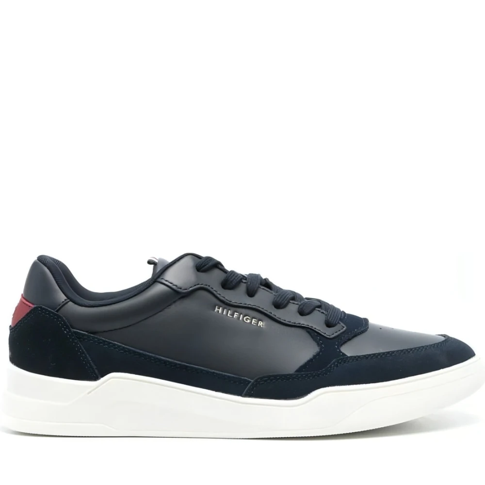 Tommy Hilfiger Men's Blue Sneakers,, Leather Trainers Size 10 Uk