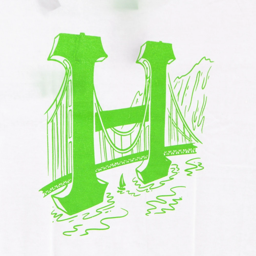HUF Klassieke Golden Gate Tee Wit Heren White Heren