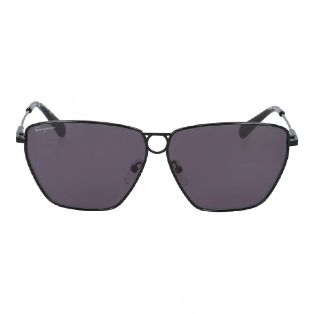 Salvatore Ferragamo Pre-owned Fabric sunglasses Black Dames