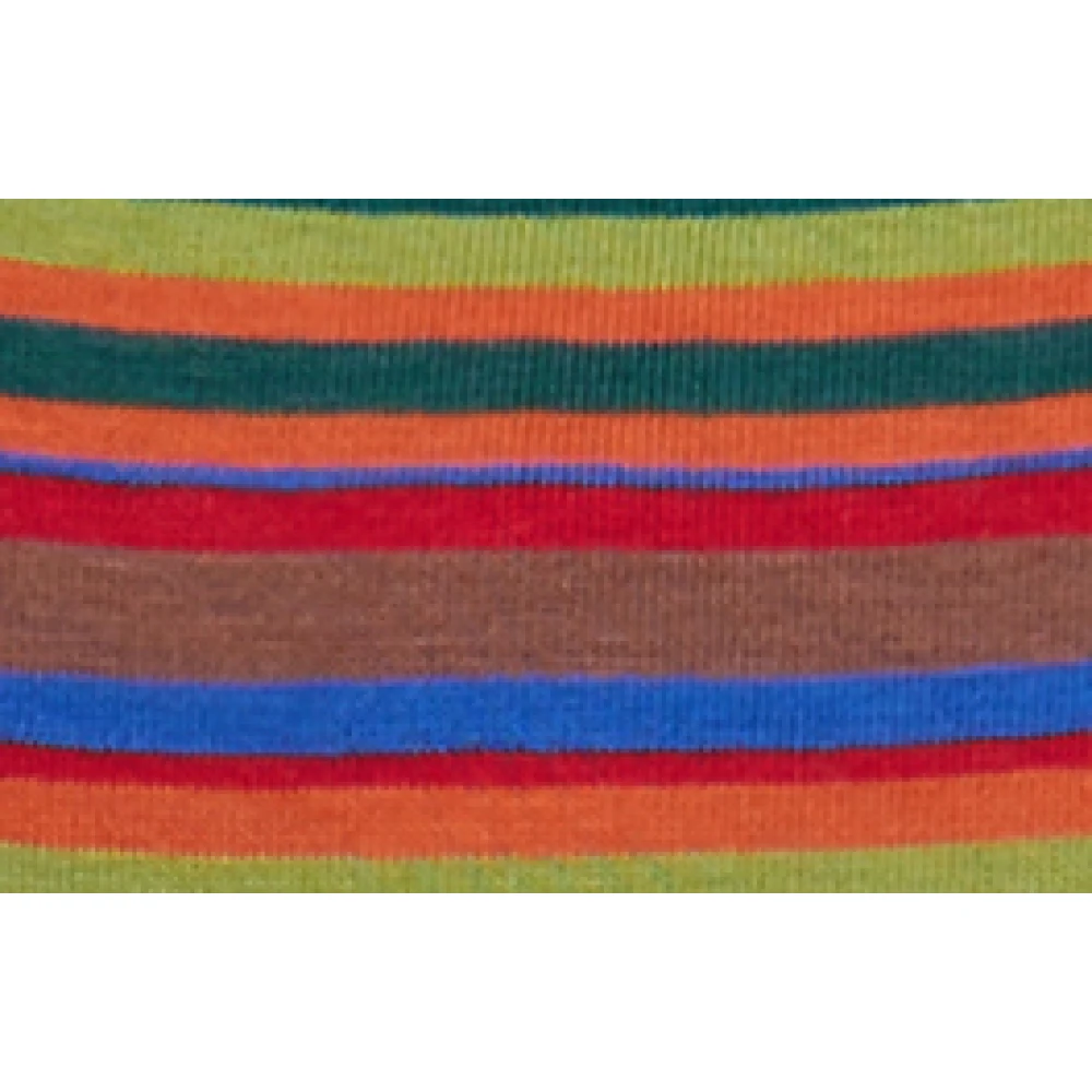 Gallo Groene katoenen slips met veelkleurige strepen Multicolor Heren