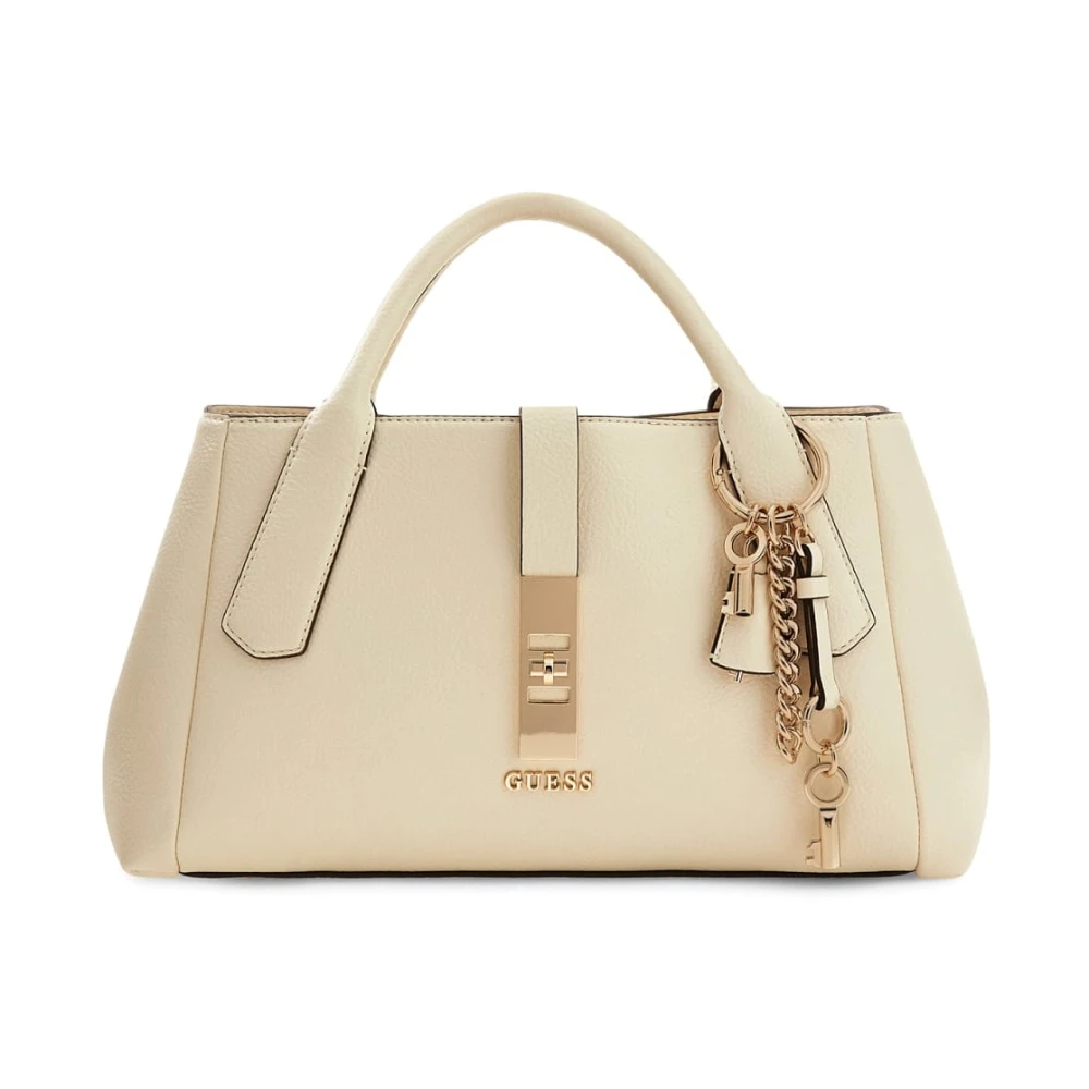 Guess Women's White Handbags, One Size, Brooke Charm Handbag