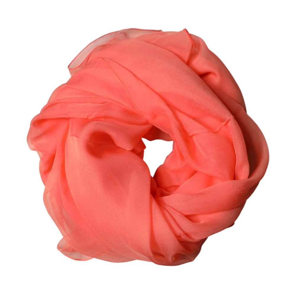Dolce & Gabbana Orange Stole Silk Neck Wrap Shawl Men Scarf - Image 3