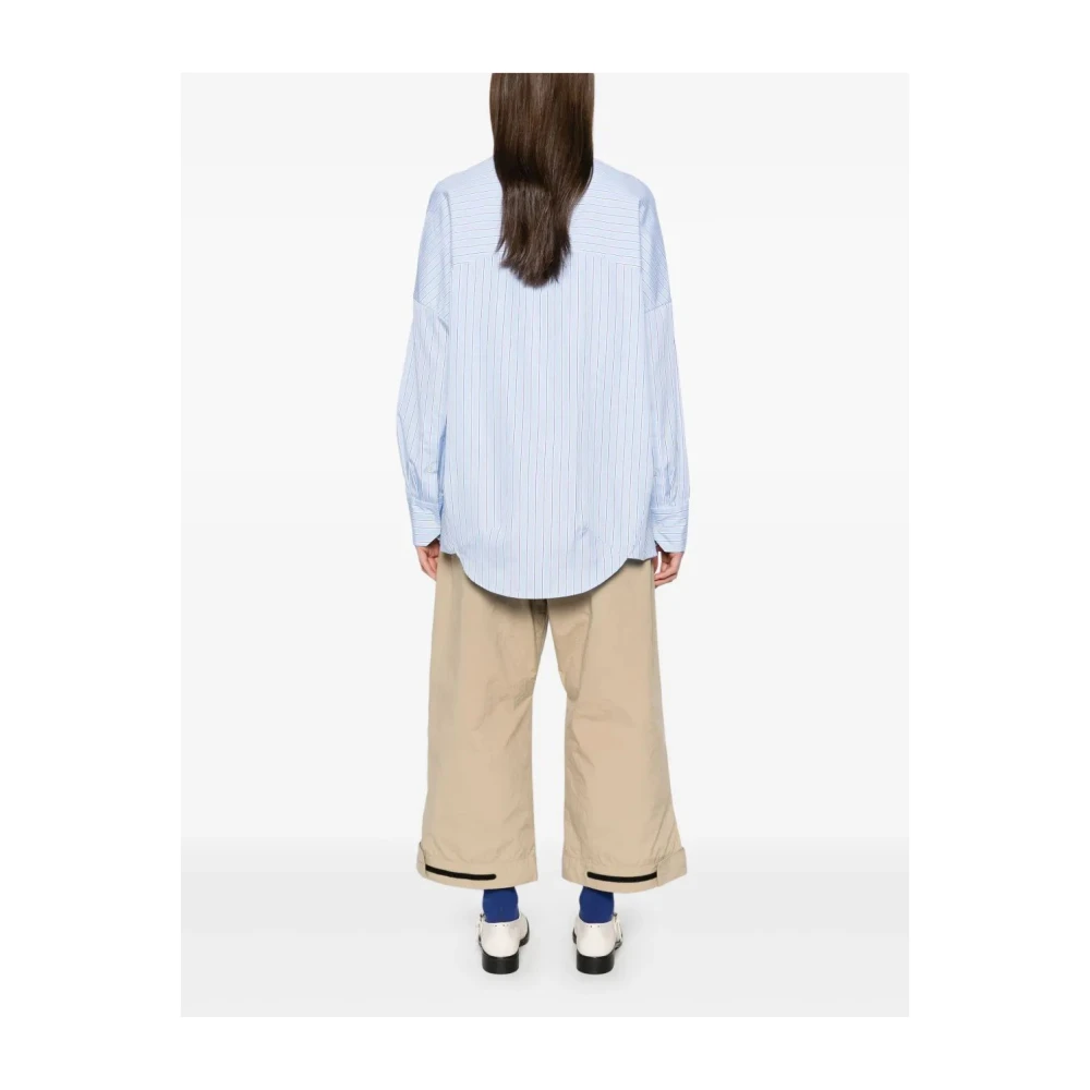 Plan C Lange mouwen overhemd Blue Dames