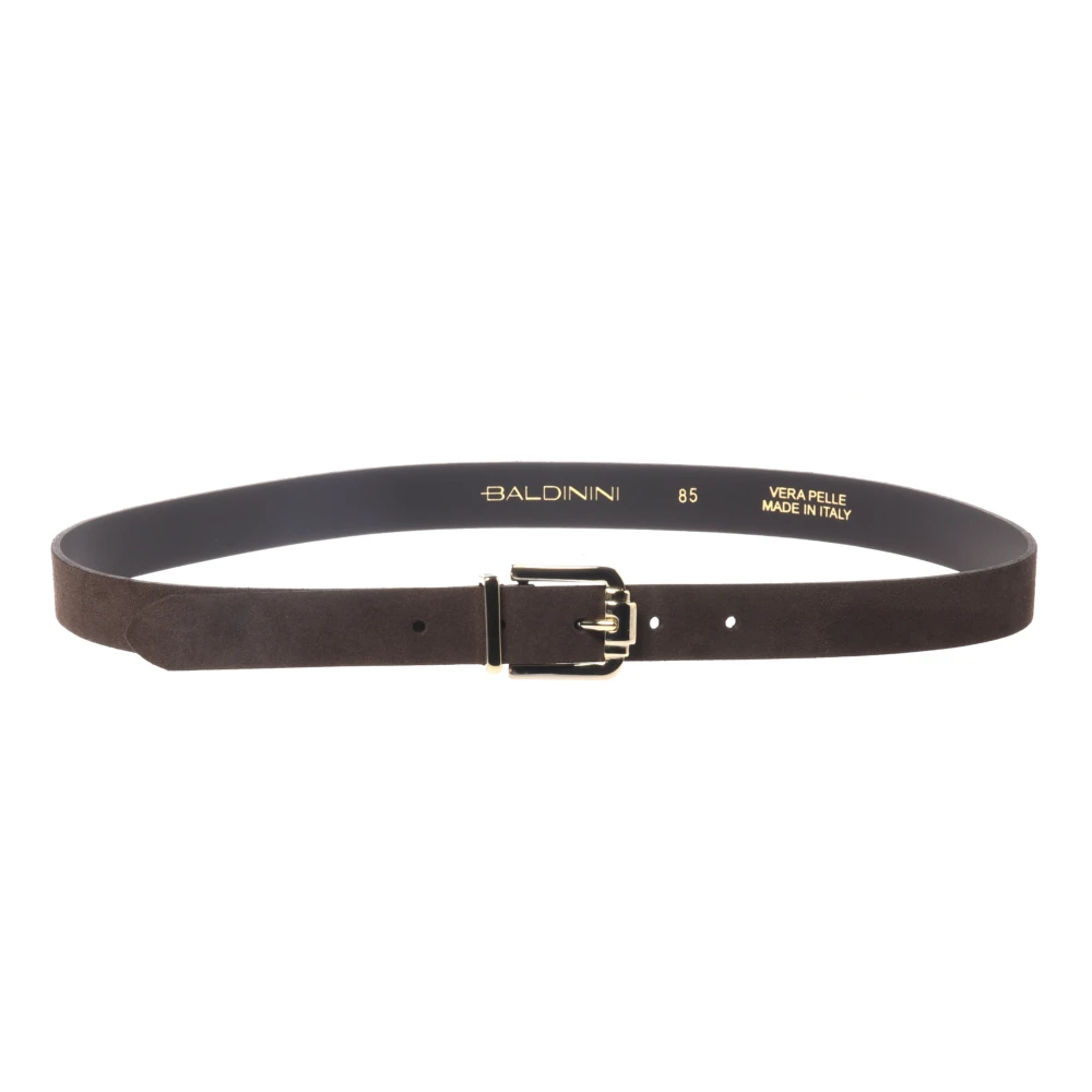 Baldinini Women's Brown Belts, 95 Cm, Suede Belt