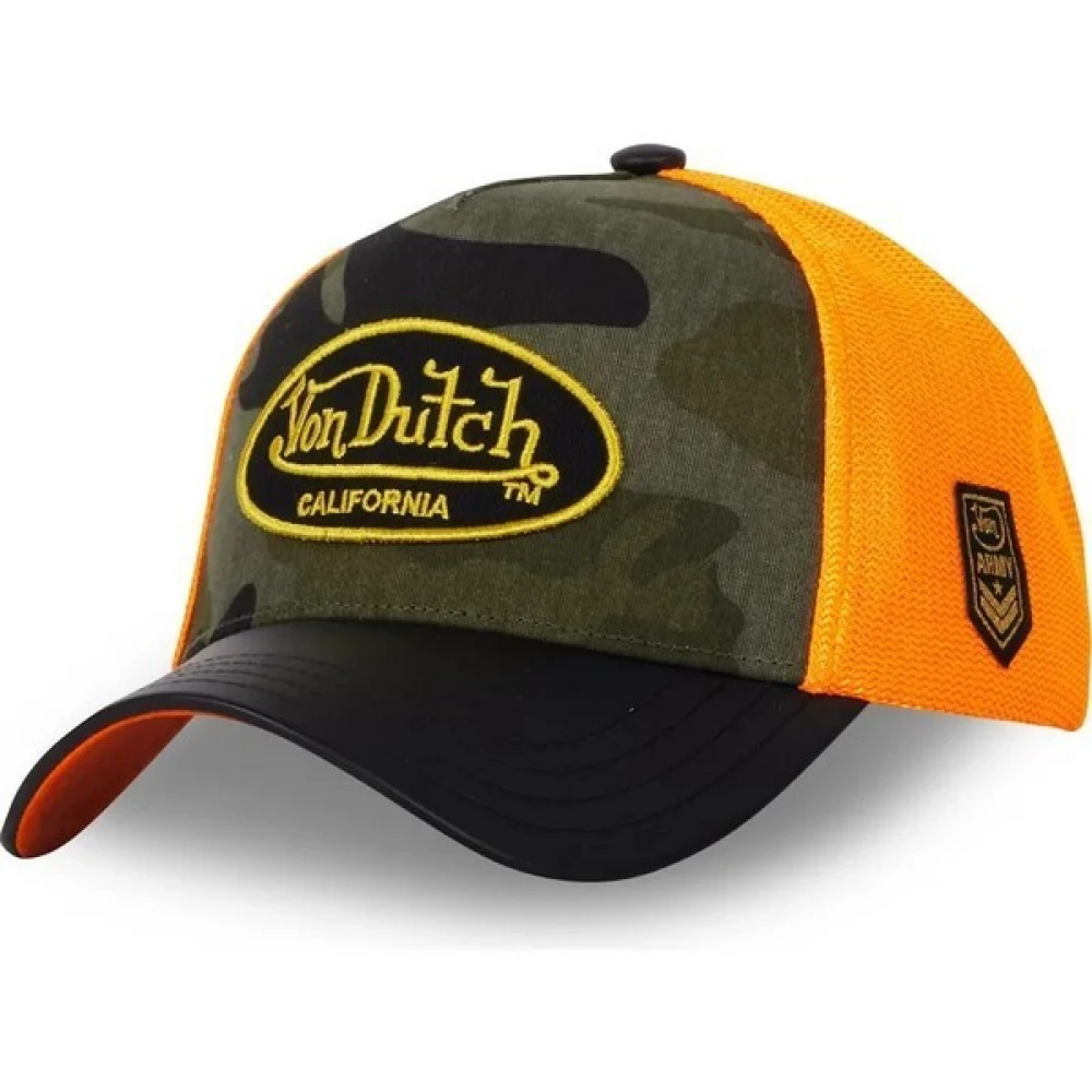Von Dutch Groene Camouflage Trucker Cap Vint08 Multicolor Unisex