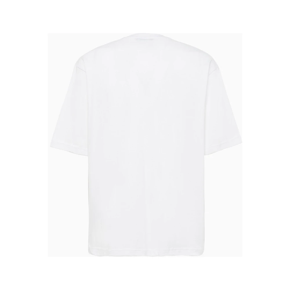 Acne Studios T-Shirt met Logo Print White Heren