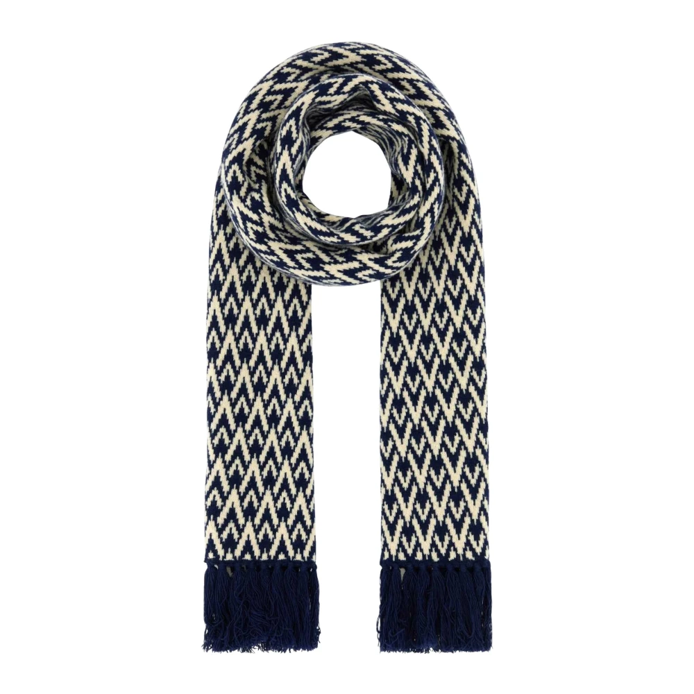 Valentino Garavani Men's Embroidered Wool Toute La V Scarf