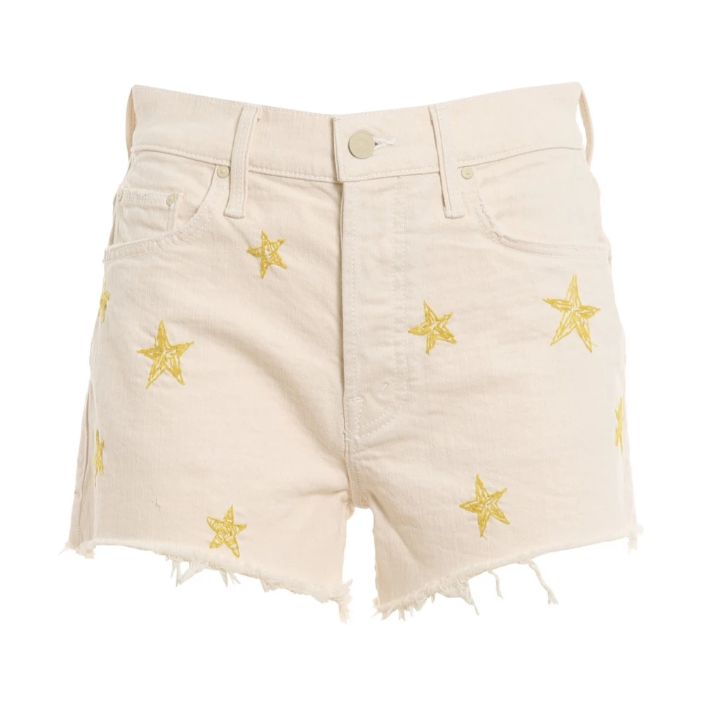 Mother Witte katoenen shorts gemaakt in de VS White Dames