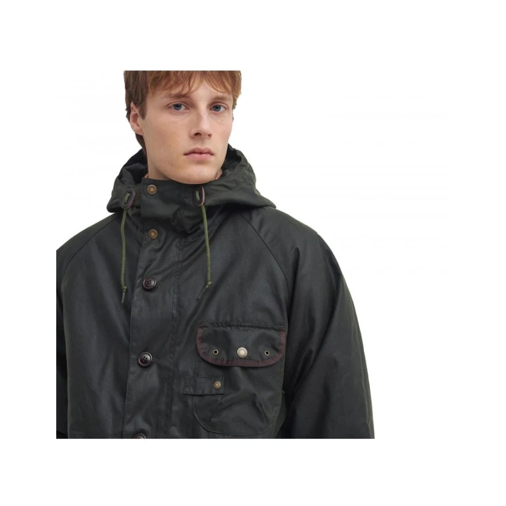 Barbour Field Parka Mwx2349 Olive Green Heren