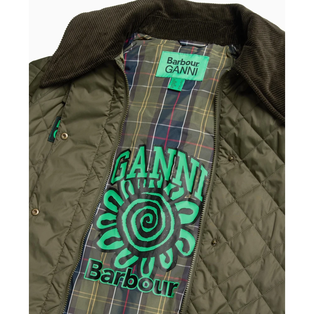 Barbour Quilted Burghley Jas Green Dames